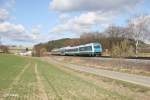 223 071 mit dem ALX84111 Hof - Mnchen bei Lengenfeld.