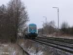 Nahaufnahme von 223 069 bei der Einfahrt in Wiesau/Oberpfalz mit den ALX37977 nach Mnchen.