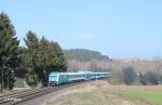 223 069 mit dem ALX84111 Hof - Mnchen bei Lengenfeld.