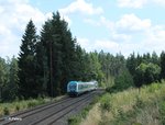 223 064 mit dem ALX84106 München - Hof kurz vor Pechbrunn.