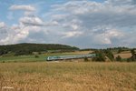 223 070 zieht bei Lengenfeld den ALX84112 München - Hof.