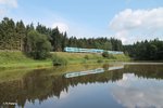 223 067 zieht bei Oberteich den ALX84111 Hof - München 06.08.16