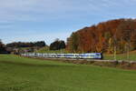 430 013 und 430 017 aus M�nchen kommend am 31. Oktober 2025 bei Axdorf im Chiemgau.