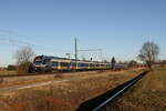 430 005 und 430 019 waren am 19. Dezember 2025 bei �bersee am Chiemsee in Richtung M�nchen unterwegs.