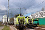 CAPTRAIN - 650 092-6 und CAPTRAIN - 650 091-8 am 29.04.2017 in Hamburg - Hohe Schaar.