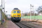 233 493-6 DGT - Deutsche Gleis- und Tiefbau GmbH kam solo durch Growudicke und fuhr weiter in Richtung Rathenow. 31.01.2016