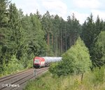 420 12 alias 223 032 mit einem nagelneuen Kesselzug aus Ingolstadt nach cheb kurz vor Pechbrunn.