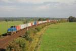 Mit einem Containerzug kam die evb Logistik V2305 über die Güterumgeung gefahren in Richtung Buchholz.