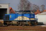 evb Logistik 275 503-1 (415 51) steht am Samstag des 12.03.2016 vor der Bahnwerkstatt auf Gleis 61 abgetellt.