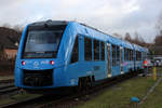 evb 654 102 an der Tankstelle! Bremervörde den 09.12.2018