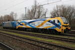 159 231-0+185 509-7 waren am 04.12.2021 in Rostock-Bramow abgestellt.