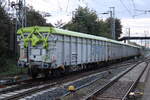 Die GATX Wagen am Morgen des 23.09.2023 in Rostock-Bramow