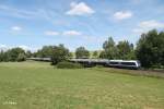 223 152 mit dem Kesselzug nach Ingolstadt bei Röthenbach im Steinwald.