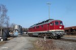 Starten der Motoren von 132 158-7 in Marktredwitz.