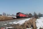 232 673-4 und 132 109 ziehen einen Kesselzug aus Vohburg Bayern Öl bei Naabdemenreuth .