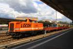 Locon 205 mit S-Bahn Berlin (BR481) in Berlin-Lichtenberg am 27.08.2014