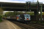 MRCE 193 876  25 Jahre Deutsche Wiedervereinigung  mit Containerzug am 29.04.2016 in Hamburg-Harburg auf dem Weg nach Hamburg-Waltershof