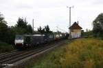 Es 64 F4 210 mit Containerzug bei Frankfurt/Oder Nuhnen.