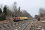 V100 1041 mit DGV92697 Senftenberg - Ansbach bei der durchfahrt von Waltershof.