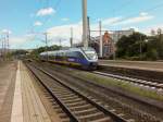 643 303 der NordWestBahn kam am 13.08.14 aus Richtung Ottbergen in Göttingen an.