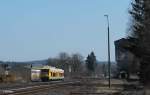 VT650.76 + VT650.77 verlassen Pechbrunn als OPB79720 Regensburg - Marktredwitz.