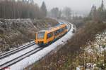 1648 710 als OPB 79726 Weiden - Marktredwitz kurz hinter Wiesau.