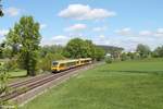 Zwei 1648 der Oberpfalzbahn auf dem Weg nach Regensburg bei Rothenstadt.