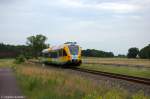 VT 646.041 (646 041-3) ODEG - Ostdeutsche Eisenbahn GmbH als OE51 (OE 68984) von Brandenburg Altstadt nach Rathenow bei Mgelin.