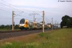 ET 445.112 (445 112-6) ODEG - Ostdeutsche Eisenbahn GmbH als RE2 (RE 37377) von Cottbus nach Wittenberge in Vietznitz.