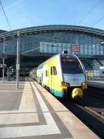 Auf dem Weg in Richtung Cottbus ist hier ET445.105.