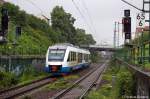 VT 704 (648 298-7) OLA als OLA79843 von Gadebusch nach Parchim am Haltepunkt Schwerin-Mitte.