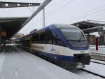 VT 0008 als OLA von Rostock nach Gstrow im Rostocker Hbf.10.02.2012