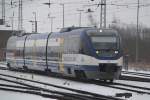 OLA-VT 0010 von Gstrow nach Rostock Hbf bei der Einfahrt im Rostocker Hbf.14.02.2012