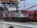 OHE-Tiger 330092 beim Rangieren im Seehafen Rostock.(10.09.06)