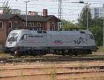 ES 64 U2-100(182 600-7)abgestellt im Rostocker Hbf.09.06.2012