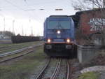 Auch in Bergen/Rgen stand,am 12.Februar 2018,Raildox mit einer 76er.Hier war es die 76 110.