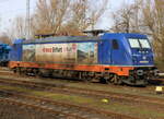 187 666-3 von Raildox stand am Nachmittag abgestellt in Rostock-Bramow.13.02.2022