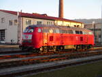 Buchstäblich im letzten Tageslicht konnte ich,in Meiningen,die RPRS 218 319,am 23.Januar 2026,fotografieren.