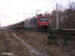 482 008 zieht bei Berlin-Friedrichshagen ein HGK-Ford Autozug nach Guben.