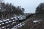 76 111 verlässt Marktredwitz mit dem Könitzer Schrott nach Cheb.