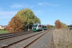 Naachschuss auf VT15  Landkreis Neustadt an der Waldnaab  als VBG81118 Schwandorf - Marktredwitz bei Schnfeld.