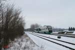 VT12 als VBg 74290 Weiden - Marktredwitz bei Schönfeld.