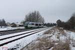 VT15 bei Schönfeld auf dem Weg als VBG74263 nach Regensburg.