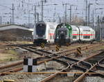 IC 2239(Rostock-Leipzig)bei der Bereitstellung im Rostocker Hbf.13.03.2020