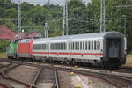 650 114-8+101 050 mit IC 2213 Kurswagen von Rostock Hbf nach Stuttgart im Rostocker Hbf.01.07.2016