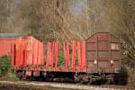 Einsam und und vergessen stad der DB Roos-T Wagen abgestellt im Bahnhof Rostock-Bramow.02.01.2015