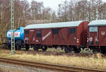 Zweiachsiger Bananen-Khlwagen (Wrmeschutzwagen, umgangssprachlich: „Bananenwagen“) ex DB 329 085 der ehemaligen Gattung Tnoms 59 (T Stand fr Thermoswagen, heute wre es I...),