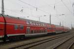 versiffte DBuza+DABbuzfa Wagen standen am 15.11.2014 im Rostocker Hbf.laut Gerchte sollen einige Wagen zur schwedischen Staatsbahn gehen.