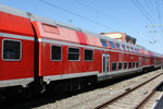 D-DB 50 80 25-04 032-2 DBuza 747.5 stand mit dem RE 18490 im Rostocker Hbf.08.05.2016 