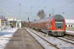 Hier verlsst die RB (RB 36159) nach Burg(Magdeburg) den Bahnhof Magdeburg.